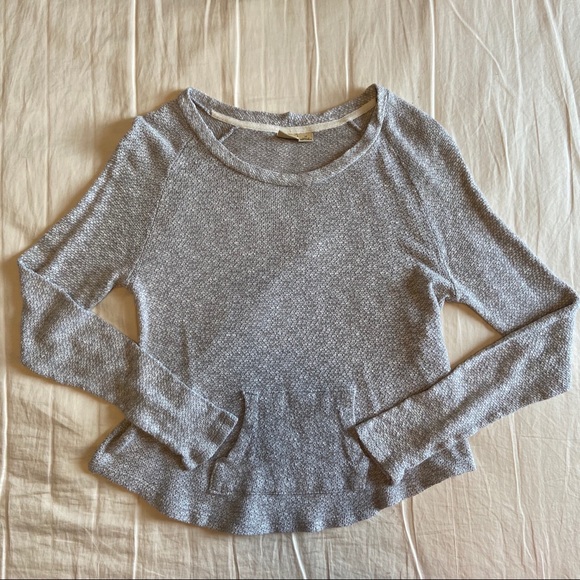 Grey Mudd Pocket Sweater - Picture 2 of 3